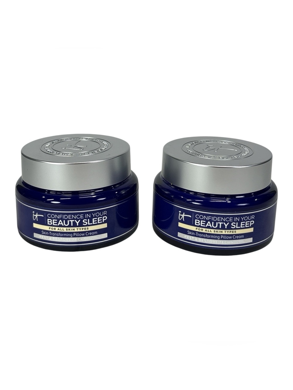 2 Jars IT Cosmetics Confidence in Your Beauty Sleep Night Cream 2 oz NWOB